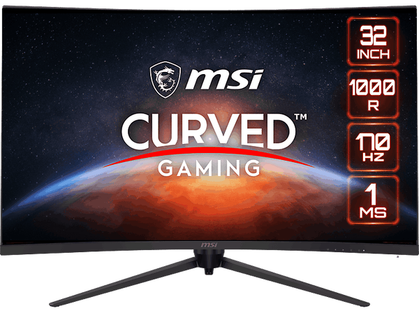 Monitor gaming - MSI G321CQP E2, Curvo, 31.5", WQHD, 4 ms, VA, 170Hz, Negro