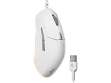 Ratón gaming - SteelSeries Rival 3 Gen 2, Por cable, Sensor óptico TrueMove Core, 8,5K PPP, 6 Teclas, Blanco