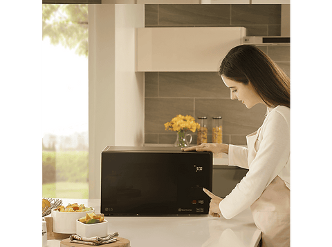 Microondas - LG MJ3965BPS, 39 L, 4 en 1, Horno, Grill, Multifunción