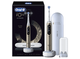Cepillo eléctrico - Oral-B iO 10 Ultimate, Guía tiempo real 3D con app, 7 Modos, Sensor de presión, 1 Cabezal, Estuche de viaje de carga, Eclipse Gold