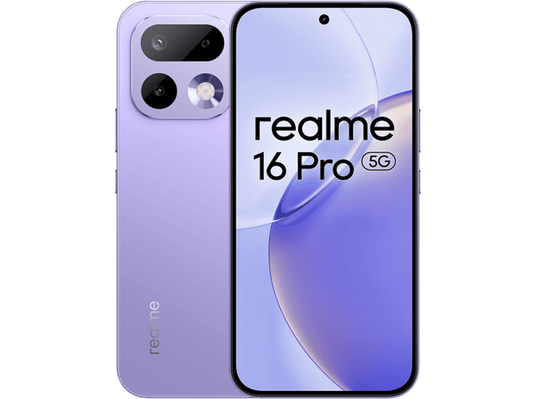 realme 16 Pro, Purple, 512 GB, 8 GB RAM, 6.78" AMOLED de 144Hz, Dimensity 7300-Max 5G, 6.500 mAh