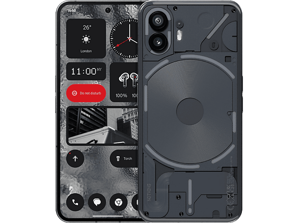 Móvil - Nothing Phone (2), Gray, 128 GB, 8 GB RAM, 6.7" Full HD+, Qualcomm Snapdragon8+ gen 1 4nm, 4700 mAh, Android 13