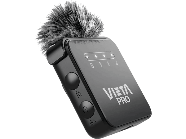 Micrófono - Vieta VM-MF070BK Influencer Pro, 12h Autonomía, Tecnología ENC, Negro