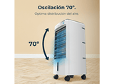 Climatizador evaporativo - Cecotec EnergySilence 3500 Cool Compact, 65 W, Depósito 3,5 L, 3 velocidades, Oscilación 70º, 2 enfriadores, Blanco
