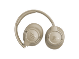 Auriculares inalámbricos - JBL Tune 730BT, 76 h Autonomía, Sonido JBL Pure Bass, Diadema, Bluetooth 6.0, Beige