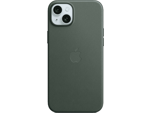 APPLE Funda de trenzado fino con MagSafe para iPhone 15 Plus, Verde perenne