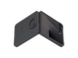 Funda -  Samsung, Para Samsung Galaxy Z Flip7, De Silicona con anillo, Negro
