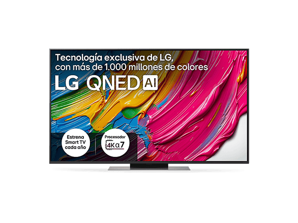 TV QNED 55" - LG 55QNED81A6A, UHD 4K, Procesador Inteligente α7 AI Processor 4K Gen8, Smart TV, DVB-T2 (H.265), Negro