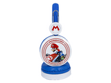 Auriculares infantiles - FR-TEC Super Mario Kart, Diadema, Cable Jack 3.5 mm, Blanco / Azul