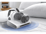 Aspirador de mano - Hoover ULTRAVORTEX 2.0, Cable 5m, 400 W, 0.6 l, Especial Colchones, Sensor de Polvo, Antiácaros, Antibacterías, Luz UV-C,Blanco