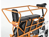 Bicicleta urbana - Youin Berlin, Motor Central 250 W, Par Motor de 57 Nm, 25 km/h, Autonomía hasta 125 km, Ruedas de 26”, Blanco/Naranja