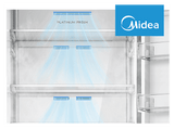 Frigorífico Combi - Midea Space Master MDRB600MME46, 443L, Total No Frost, 201 cm altura, Cajón 0º, Inox