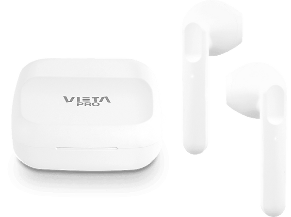 Auriculares True Wireless - Vieta Pro Done 4, Hasta 20 h, IPX 4, Touch Control, Blanco
