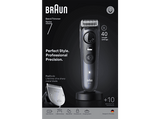 Barbero - Braun Series 7 BT7540, 10 accesorios para barba, 40 ajustes de longitud, Bloqueo de precisión, Lámina ProBlade, Wet&Dry, Azul