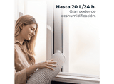 Aire acondicionado portátil - Cecotec ForceClima 7400 Soundless Touch, 7000 BTU/h, 2 velocidades, 20 m², 65 dB, Blanco