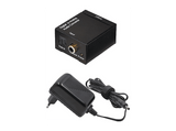 Cable audio - ISY IAU-1005, Conversor, Toslink/Coaxial Audio in a Coaxial Audio out, Plug & Play, Negro