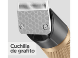 Cortapelos - BaByliss Graphite Precision E987E, 160 min Autonomía, 28 Longitudes de Corte, Cuchilla de Grafito, 8 Peines Guía, Gris