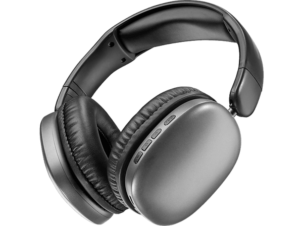 Auriculares inalámbricos - Music Sound Maxi 3, Supraaurales, Bluetooth, 35h Autonomía, Aancelación Activa de Ruido, Negro