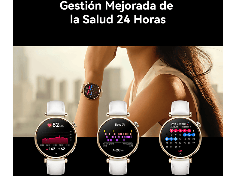 Smartwatch - Huawei Watch GT4, 46 mm, AMOLED, Hasta 14 días de autonomía, Marrón