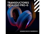 Auriculares gaming - Logitech G A20 X Lightspeed, Bluetooth, PS5-XBOX-Switch-PC, Playsync, Micrófono extraíble, Personalizable, Lightsync, Blanco