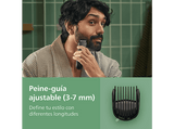 Afeitadora corporal - Philips MG3935/15 ALL IN ONE, 7, Recortadora 7 en 1, Cuerpo y Barba, Uso en seco/húmedo, Autonomía 70 min., Negro