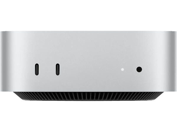 Apple Mac mini (2024) Chip M4, CPU de 10 núcleos, GPU de 10 núcleos, 24GB de RAM, 512GB de SSD, Gigabit Ethernet, Plata