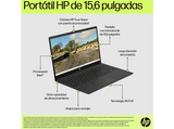 Portátil - HP 15-fd0063ns, 15.6 Full HD, Intel® Core™ i5-1334U, 16GB RAM, 512GB SSD, Gráficos Iris® Xe, Windows 11 Home, Plata natural