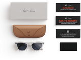 Gafas IA - Ray-Ban Meta, Skyler, Gris tiza brillante, Transitions® transparente, zafiro