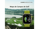 Smartwatch - Huawei Watch Fit 4 Pro, 1.82 AMOLED, 10 días batería, Compatible iOS - Android, Correa Fluoroelastómero, Pago NFC, Verde