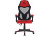 Silla gaming - Newskill Gaming Eros Tela Roja, Ergonómica, Reposabrazos, Altura ajustable, Rojo