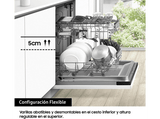 Lavavajillas - Samsung DW60A6092FS/ET, 7 programas,  60 cm, Sistema AutoOpen, Inox