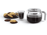 Cafetera de goteo - Smeg DCF02CREU, 50's Style, 1050 W, 10 tazas, 1.4 l, 8 funciones, Filtro permanente, Crema