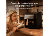 Freidora de aire - Cecotec Cecofry&Grill Smokin’ 6500, 2200W, 6.5L, Doble grill, 10 Menús, Ahumador integrado, Pizza maker, Negro
