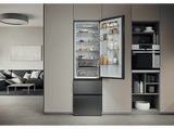 Frigorífico combi - Haier HTR3620DNMG, No Frost, 205 cm, 414L, Inverter, Cajón Fresh 0° Zona, Luz LED, Inox
