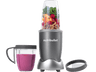 Batidora de vaso - Nutribullet NB606DG, 600 W, 0.71 l/0.5 l, Para llevar, Acero inoxidable, Plata