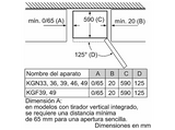 Frigorífico combi - Bosch KGN366ICF, No frost, 186 cm, 326 l, Cajón VitaFresh, EasyAccess, Inox