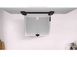 Campana decorativa - Balay 3BC587GBH, 4 velocidades,  431 m³/h, Home Connect, Extra Silencio,80 cm, Cristal blanco