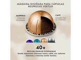 Cafetera de cápsulas - Krups Vertuo Up XN9408, 7 tamaños de taza, Nespresso Smart, Apagado automático, 1.4 L, 1100 W, Tecnología Centrifusion™, Negro