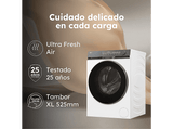 Lavadora carga frontal - Haier X7 Series HW120-B14367U-IB, 12 kg, 1400 rpm, Función Vapor, ABT Anti-bacterias, Blanco