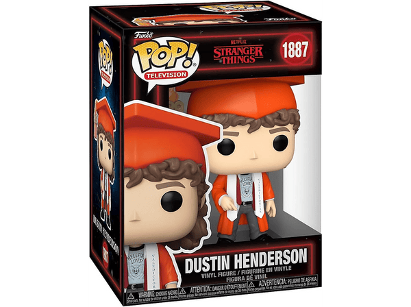 Figura Funko Pop! - Stranger Things (T4-5): Dustin Henderson, 10 cm, Vinilo