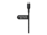 Cable USB - Belkin BoostCharge Pro Cable trenzado USB-C a doble USB-C de 140 W, 1.5 m, Universal, Negro