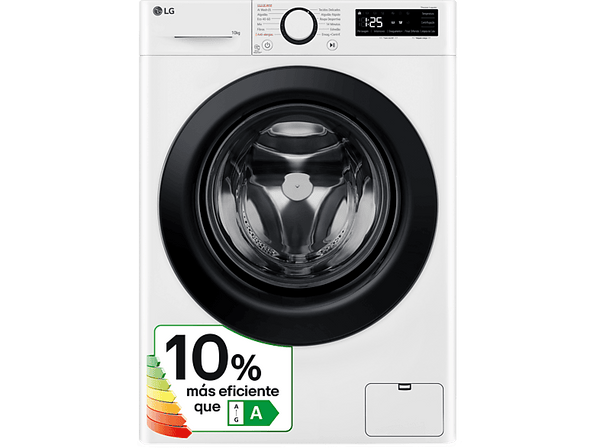 Lavadora carga frontal - LG F4WR5010A6W, 10 kg, 1400 rpm, 11 programas, AI Direct Drive™,  Steam™, Blanco