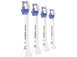 Recambio para cepillo dental - Philips Sensitive HX6054/87, Philips Sonicare, 4 Cabezales de recambio, Control antiplaca, S2 Sensitive, Blanco