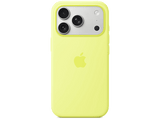 Apple Funda de silicona con MagSafe, Para iPhone 17 Pro Max, Compatible con correa Crossbody, Amarillo neón