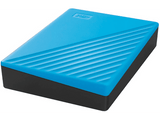 Disco duro externo 6TB - WD My Passport, Portátil, HDD, USB 3.2, Funciona con Chromebook, Azul