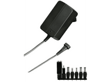 Fuente de alimentación - Hama Eco, Universal, 7 enchufes adaptadores, 1 llave de interruptor, 12W, Negro
