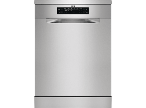 Lavavajillas - AEG FFB74927ZM, 14 servicios, 8 programas, 60 cm, Sistema AirDry, Inox
