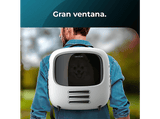 Transportín para mascotas - Cecotec Pumba 1800 Travel Fan, Sistema de ventilación, 2 velocidades, Grandes medidas, Luz interior, Gran ventana, Blanco