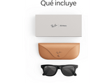 Gafas IA - Ray-Ban Meta Wayfarer (Gen 3), Negro mate, Lentes en gris, Gafas con IA y cámara, Talla estándar, Unisex