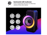 Altavoz de gran potencia - LG X BOOM DXL7T, 250W, Bluetooth, Karaoke, luces y pantallas LED, Resistencia al agua IPX4, Autonomía 20h, Negro